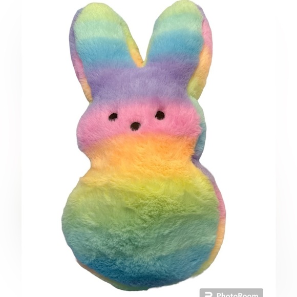 Peeps Other - Peeps Animal Adventure Rainbow Bunny Plushie Preowned